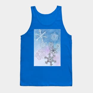 Snowflakes Watercolor Tank Top